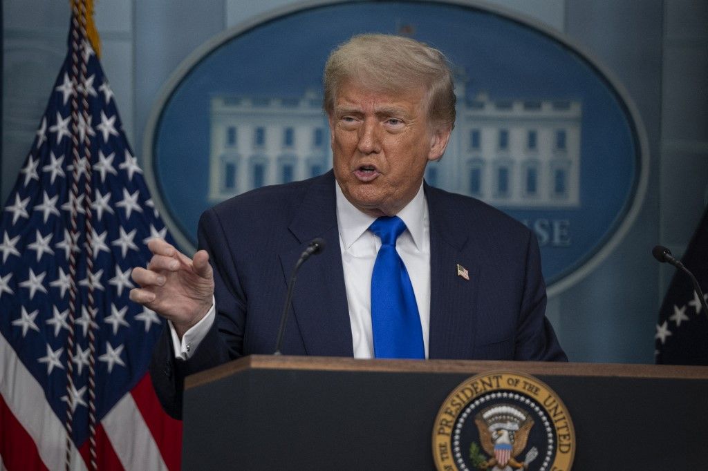 US President Donald Trump held a press conference at the White House