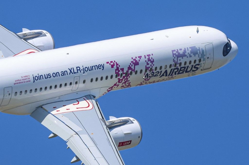 Wizz Air Airbus A321NEO XLR During A Flying Display At Paris Air Show 2023