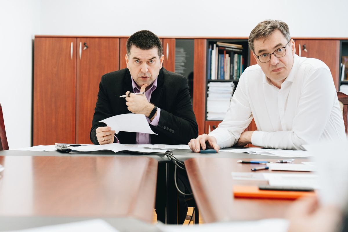 Karácsony Gergely Budapest főpolgármestere és Kiss Ambrus Budapest főpolgármester-helyettese