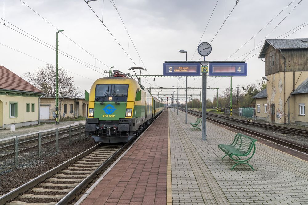 Buk,,Hungary,-,November,11,,2017:,Railwaystation,Of,Buk.,Buk
MÁV, GYSEV