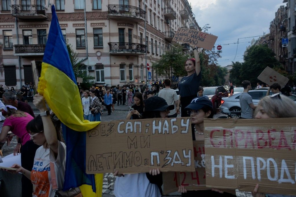 A háború kirobbanása óta először zajlottak nagyobb tüntetések Ukrajnában