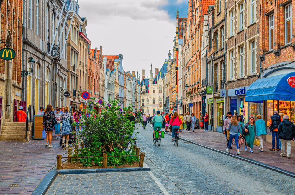 Bruges Brugge Belgium
UNESCO világörökség
macskakő cobblestone