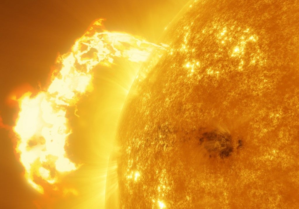 Artwork of Sun and CME Brutális, 20 ezer kilométeres napkitörés történt: videóra vette a NASA – vizsgálják, eléri-e a geomágneses vihar a Földet
