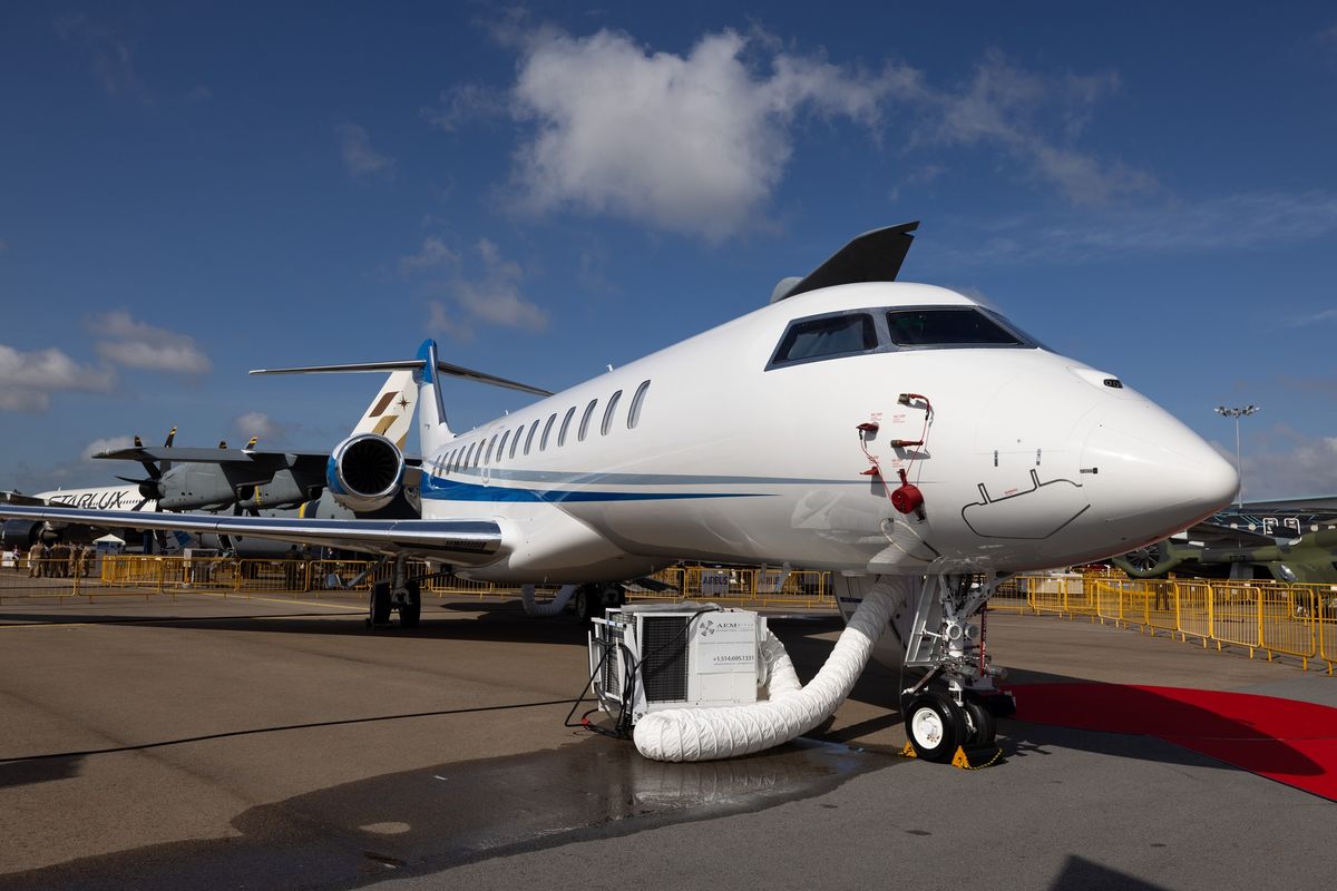 Aircraft Displays At Singapore Airshow Az elmúlt évek legerősebb negyedévéről jelentett a Bombardier
