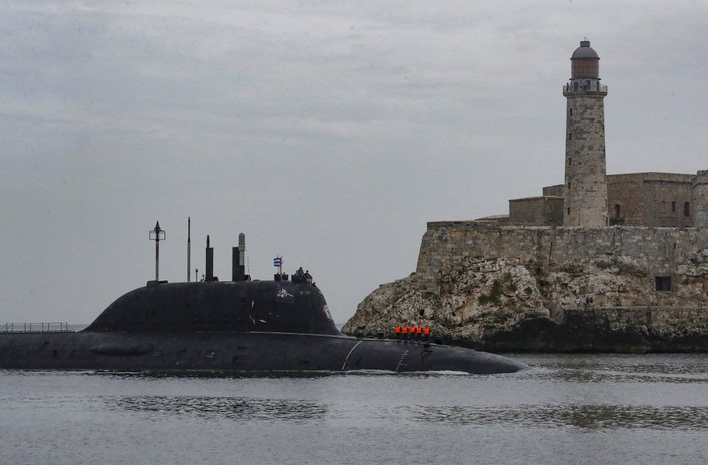 Russian warships arrive at the port of Havana, Cuba