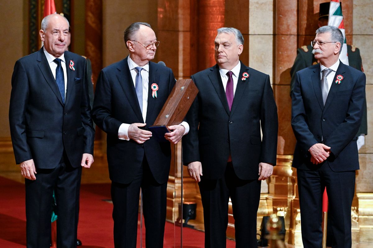 Zettwitz Sándor,  a 77 Elektronika Kft. tulajdonos átvette a Széchenyi-díjat