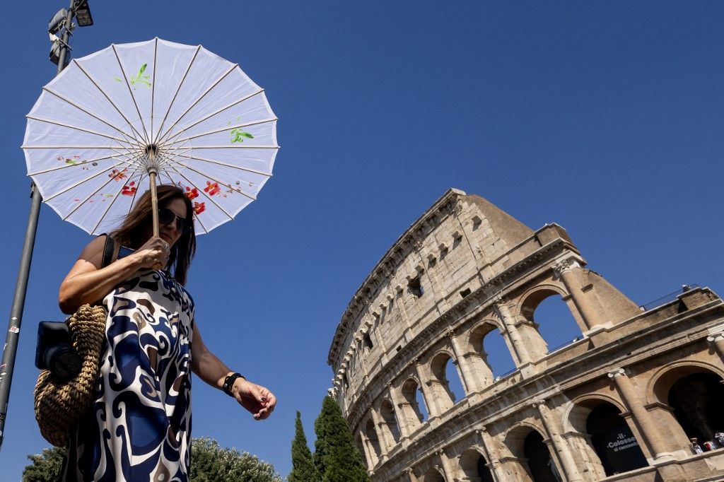 Heat wave in Rome hőség