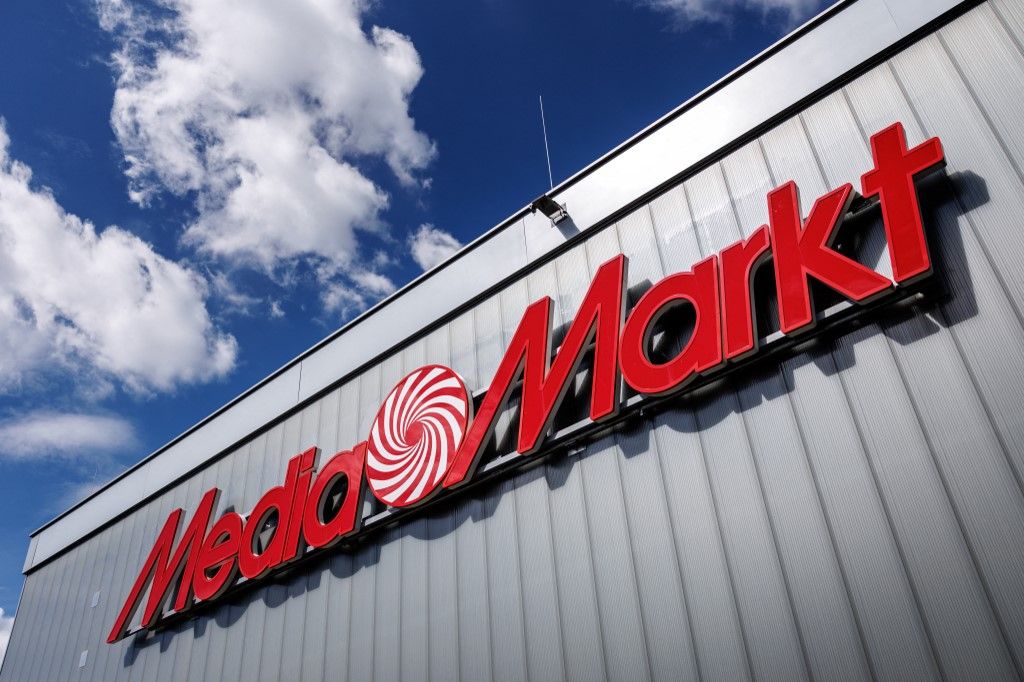 Media Markt electronics store logo on a store