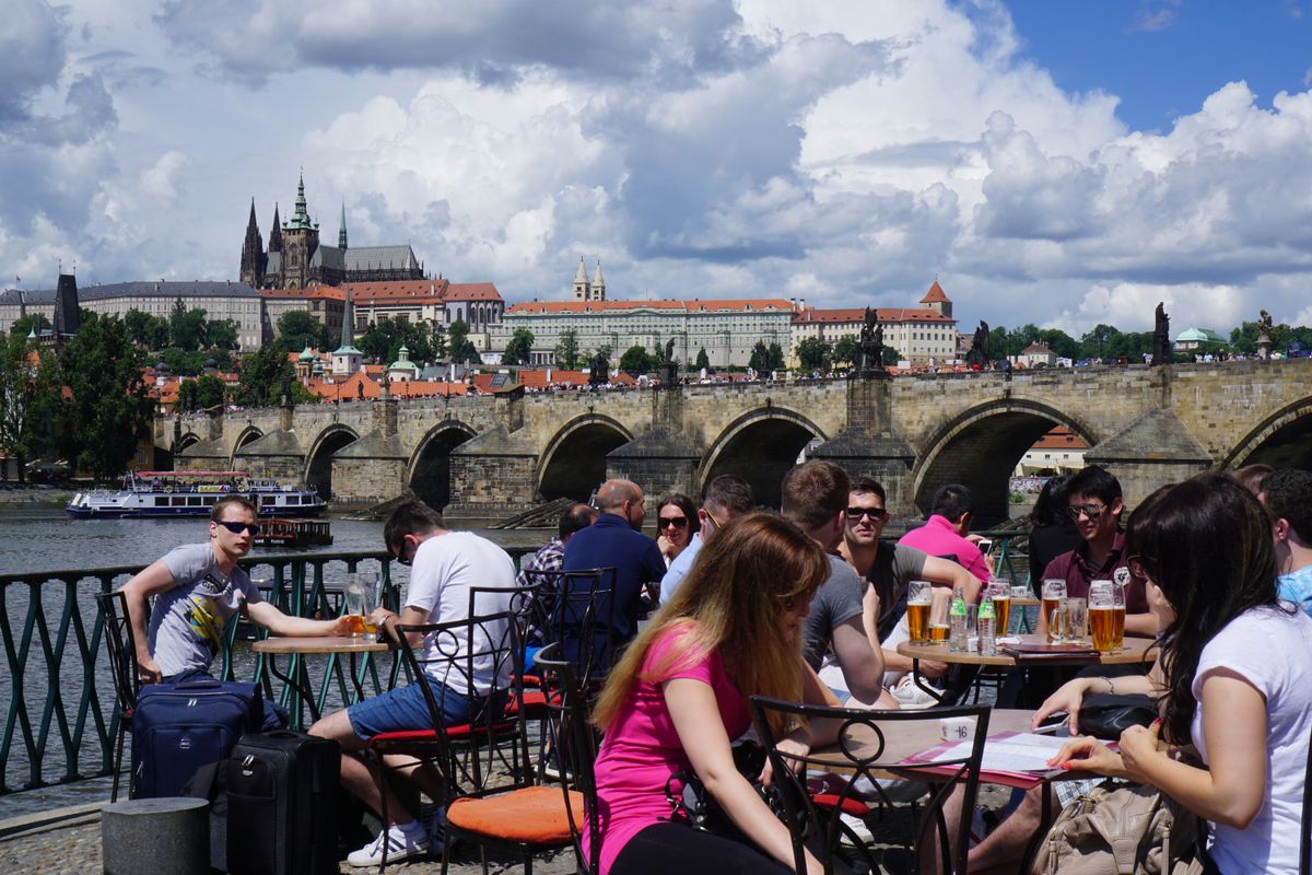 csehország Prague,,Czech,Republic,-,18,June,2016:,Guys,Taking,A
