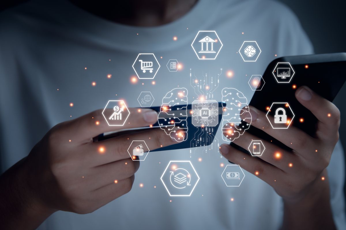 Control,Spending,With,Artificial,Intelligence,Concept.,Using,Ai,For,Investment. Tanulmány: a mesterséges intelligencia felforgatja a pénzügyi szektort