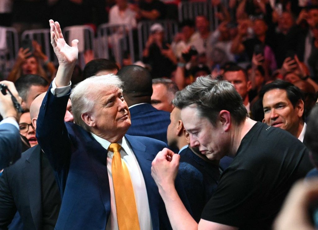 President Trump Attends UFC Title Fight