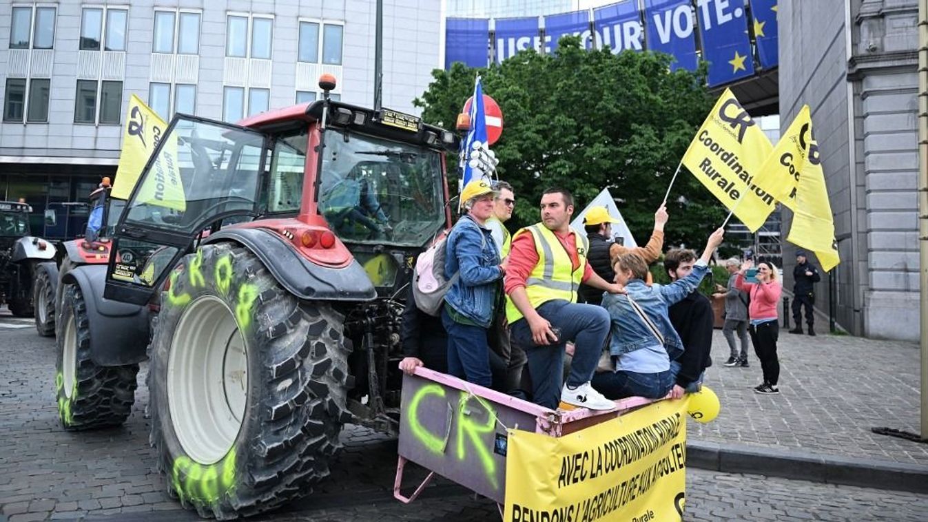 Brüsszelben is elkezdődött a gazdatüntetés Kép