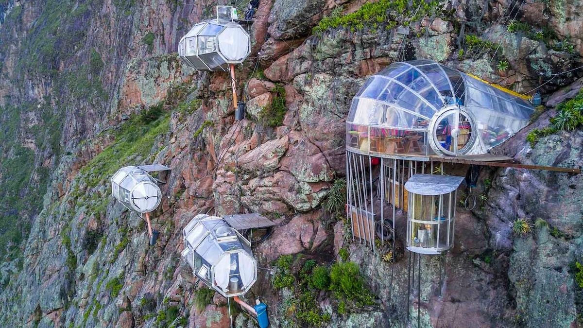 A Skylodge Adventure Suites Peru egyik, a legkülönlegesebb szállodák közül. Fotó: Northfoto/Natura Vive/ MEGA