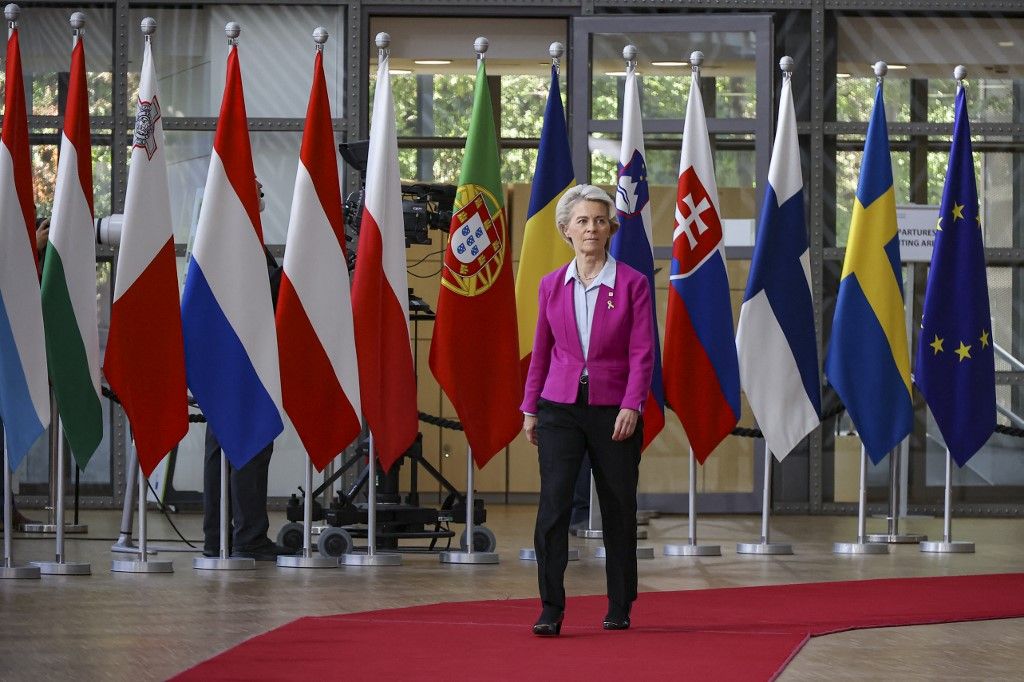 Béke Ukrajnában, Ursula Von Der Leyen President Of The European Commission At The European Council