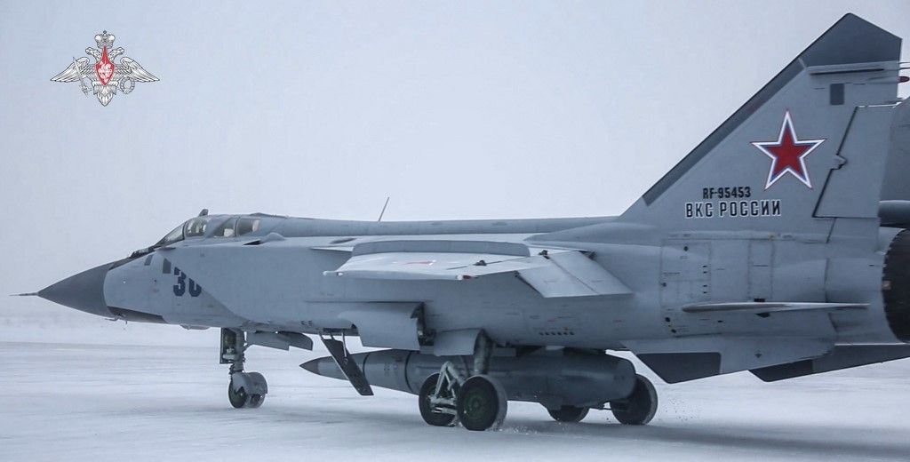 Az orosz támadás akár részben ilyen fegyverekkel s végrehajtható lenne: MiG-31K, Kinzsal rakétával 