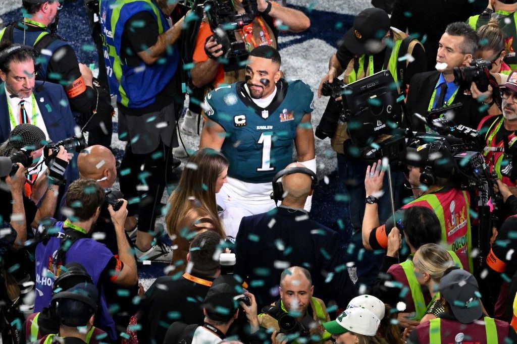 Super Bowl LIX between the Kansas City Chiefs and the Philadelphia Eagles - Game