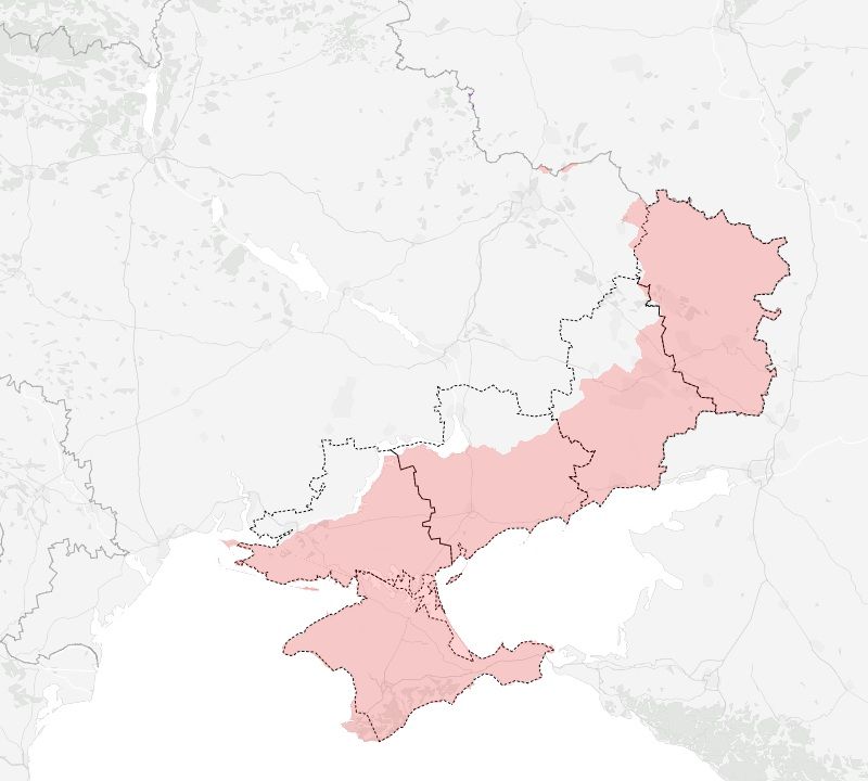 orosz-ukrán háború, térkép