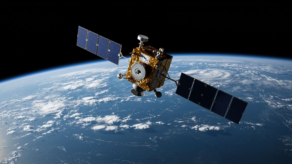űrtörvény,Outdoor,Photo,Of,A,Satellite,Orbiting,Earth