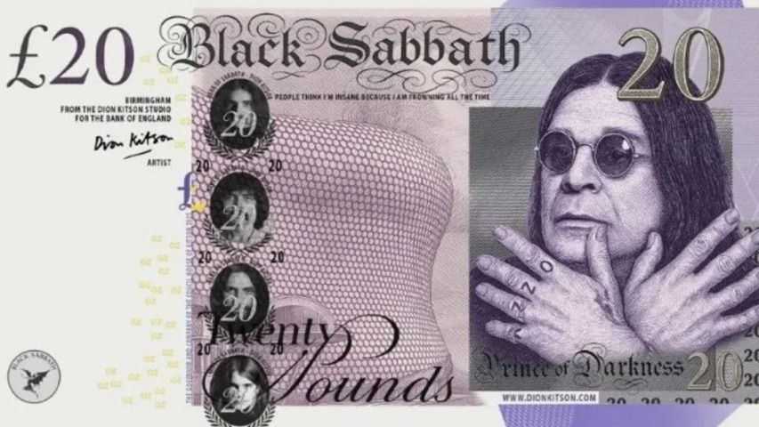 Ozzy Osbourne, bankjegy