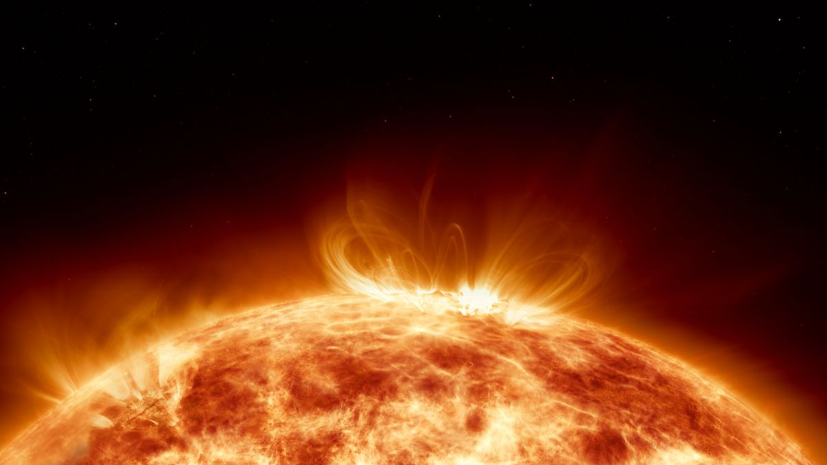 Napkitörés miatt mágneses vihar várható Earth's,Sun,In,Outer,Space.,Artistic,Concept,3d,Illustration,As