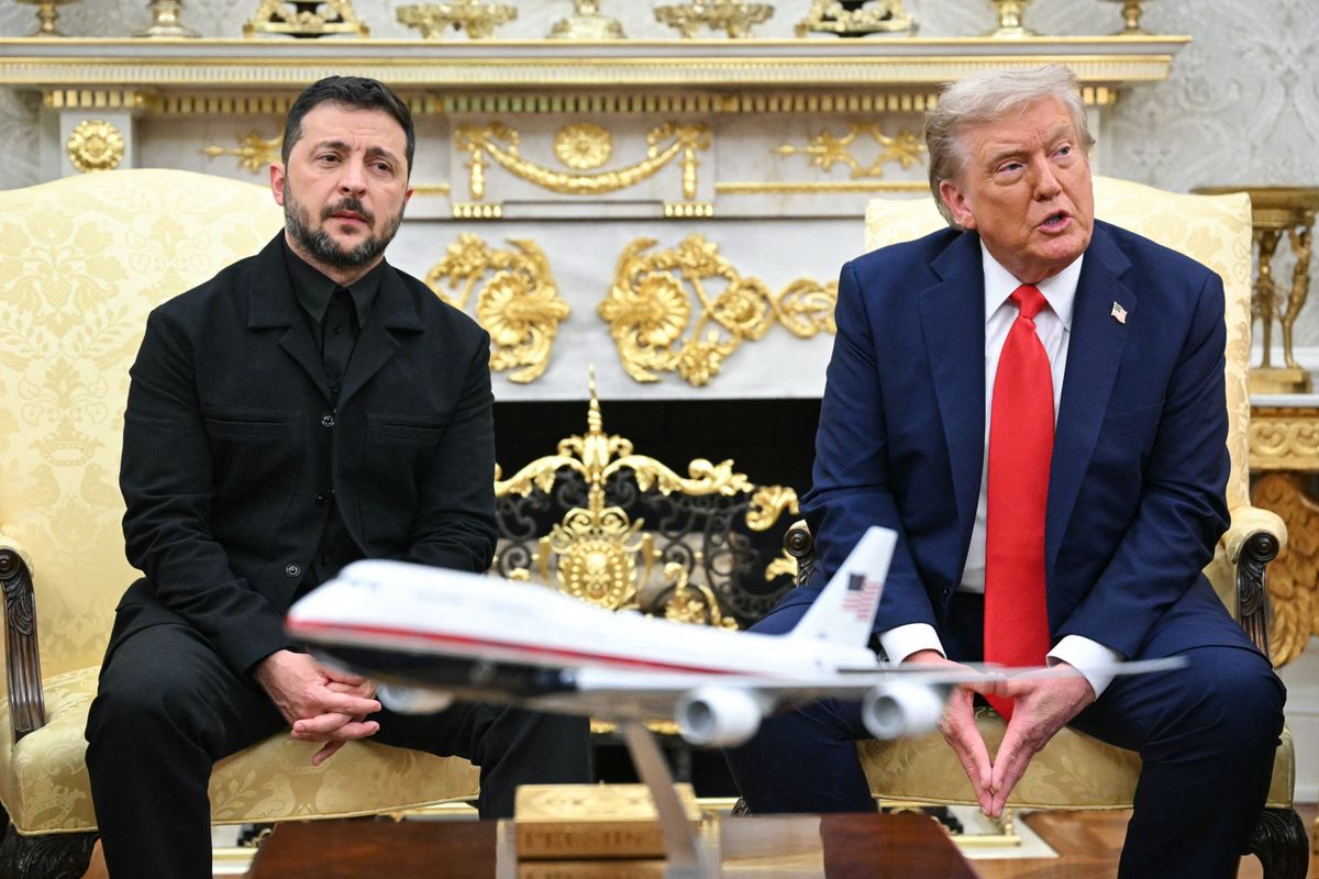Volodimir Zelenszkij, Donald Trump
orosz-ukrán háború