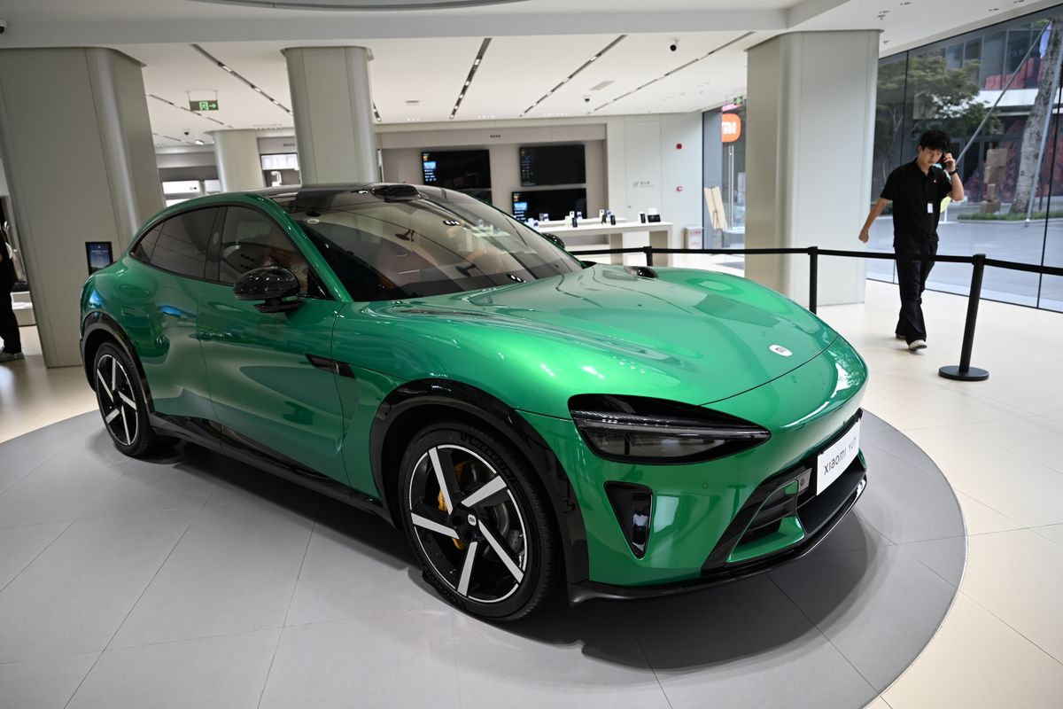Xiaomi YU7 Electric SUV On Display Across China