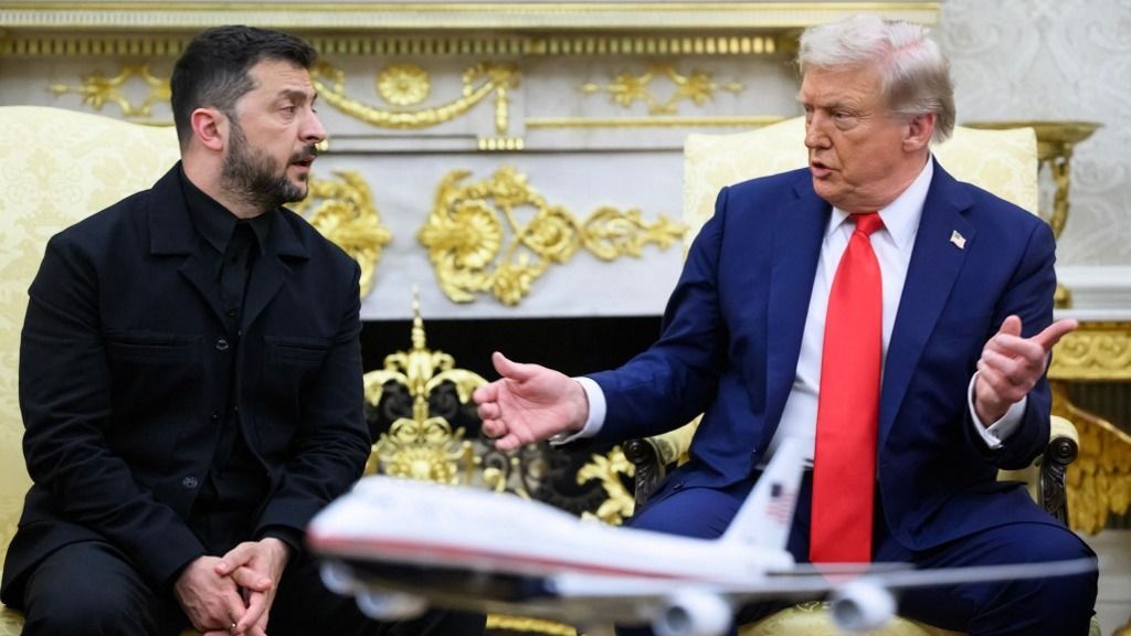 Volodimir Zelenszkij, Donald Trump
orosz-ukrán háború