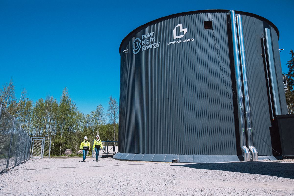 Polar Night Energy
hőenergia-tároló tartály (TES)
homok akkumulátor homokakkumulátor
Finnország