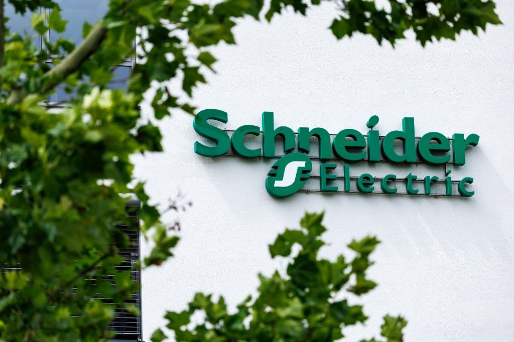 Branding at the headquarters of Schneider Electric Germany