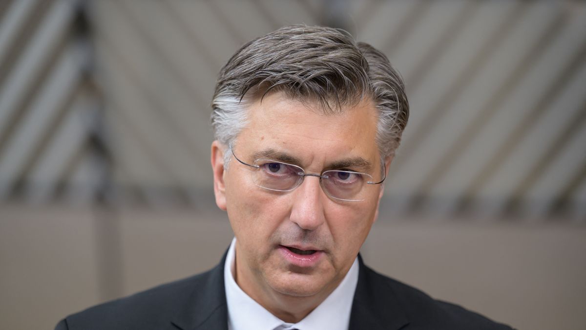 European Council Meeting Arrivals Andrej Plenković ina