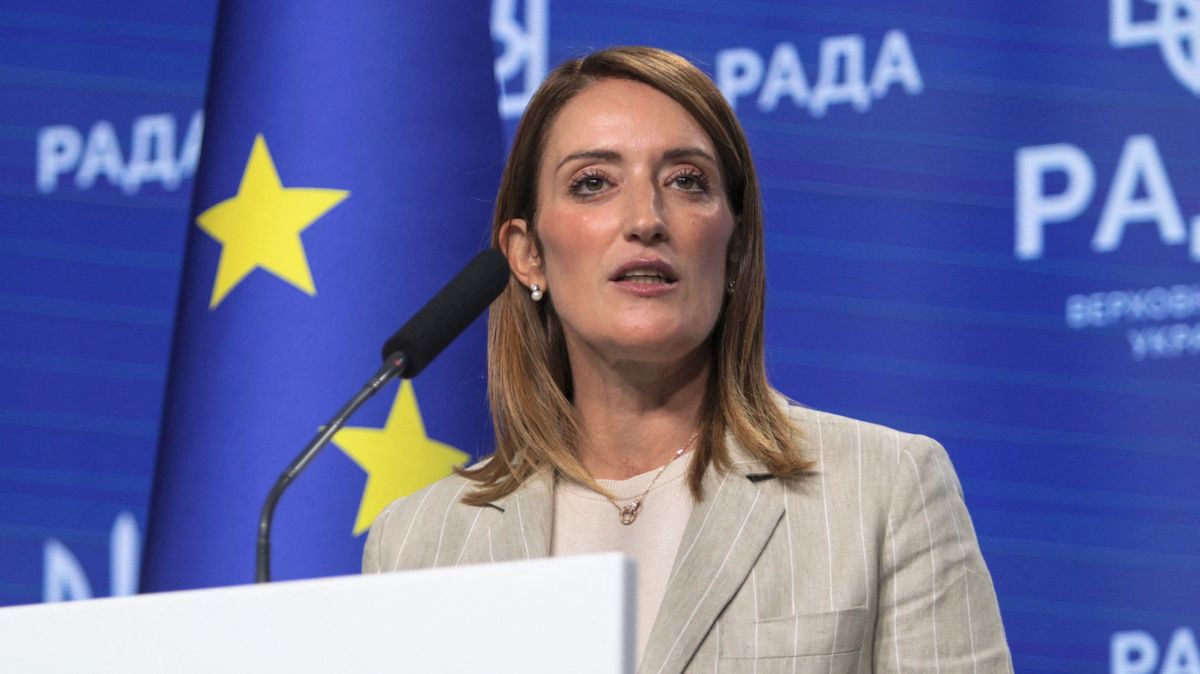 Joint briefing of European Parliament President Roberta Metsola and Verkhovna Rada Chairperson Ruslan Stefanchuk