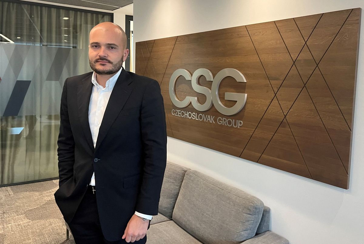 Michal Strnad, Chairman and owner of Czechoslovak Group, poses for a photo in Prague