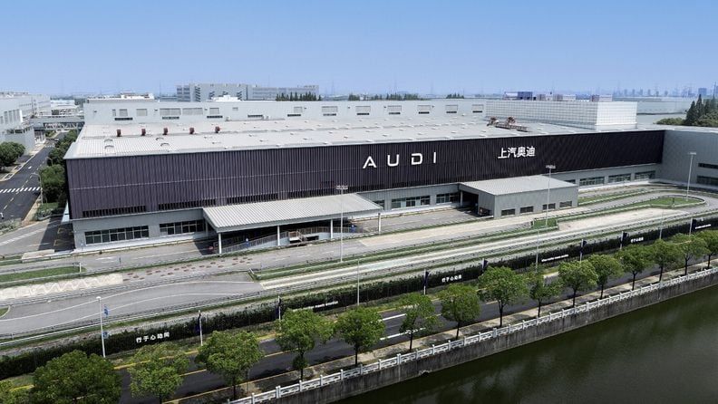 Kína, Audi, gyár, központ, autó,autóipar