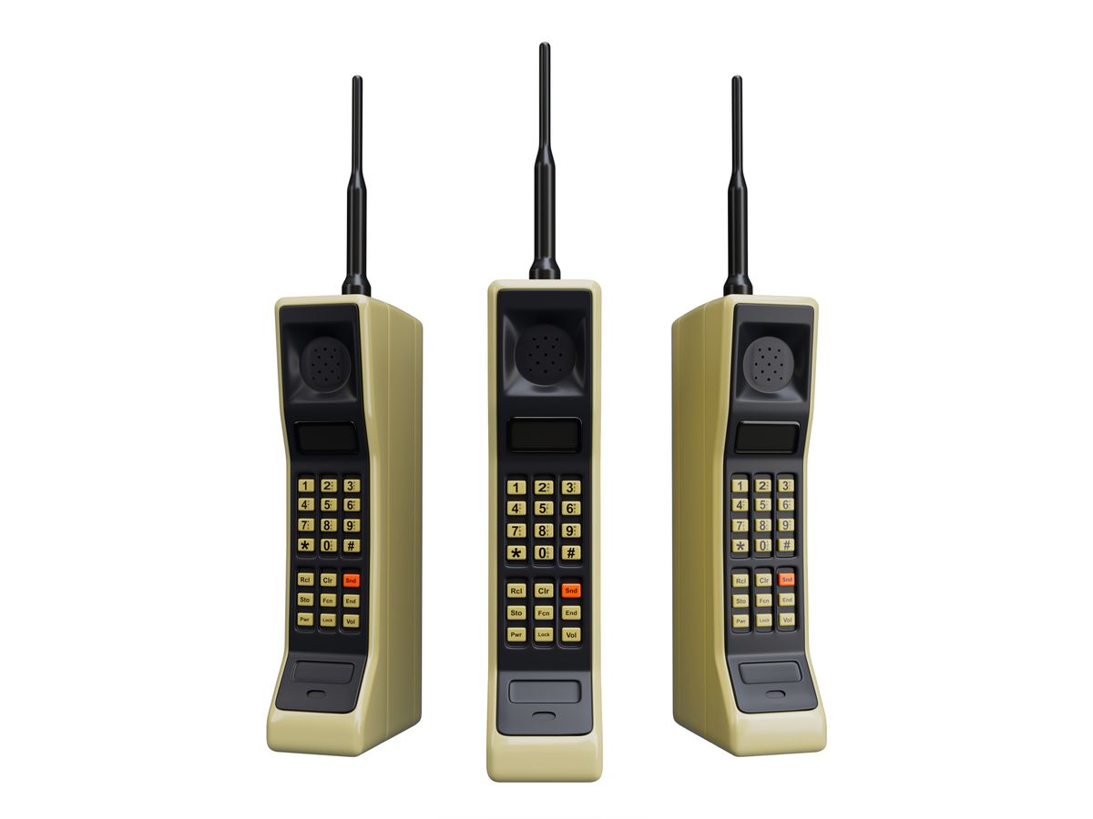 Motorola,Dynatac,8000x,Old,Mobile.,World,First,Mobile,Phone.,Vintage
