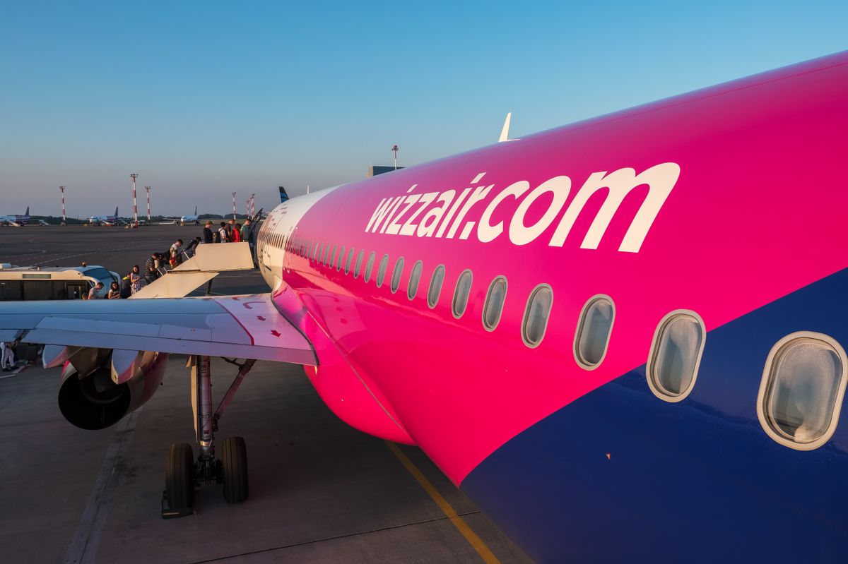 Warsaw,,Poland,-,May,29,,2018:,Wizzair,Plane,In,Airport.