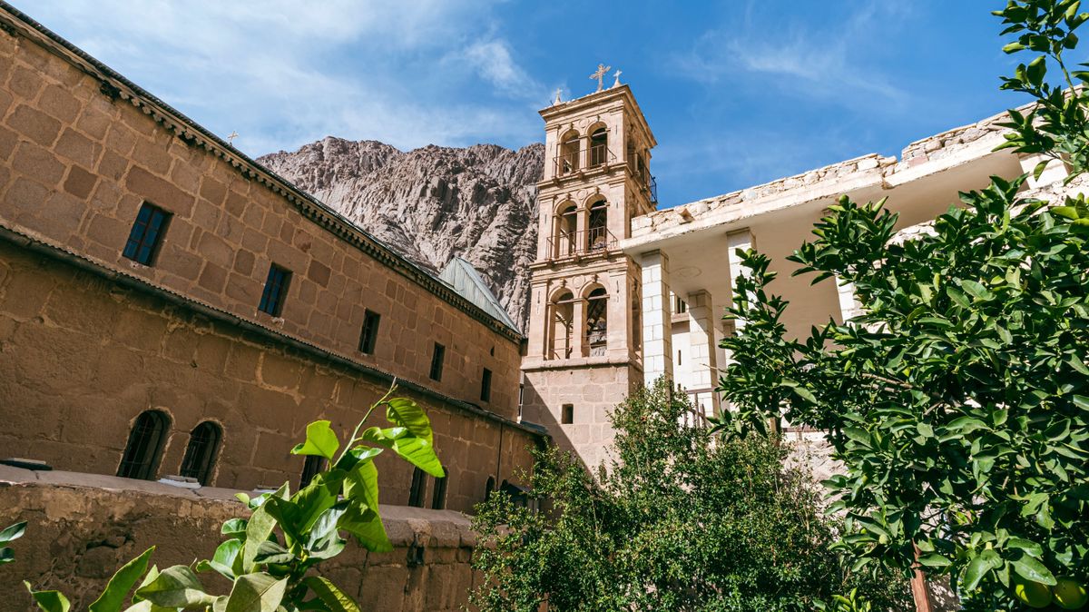 Sínai-hegy, The,6th,Century,,Unesco-listed,St,Catherine's,Monastery,At,The,Foot