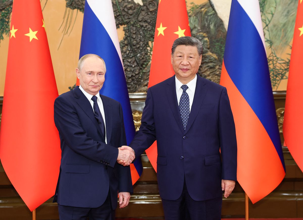 Vlagyimir Putyin orosz elnök
Hszi Csin-ping kínai államfő
Kína, Peking, Oroszország