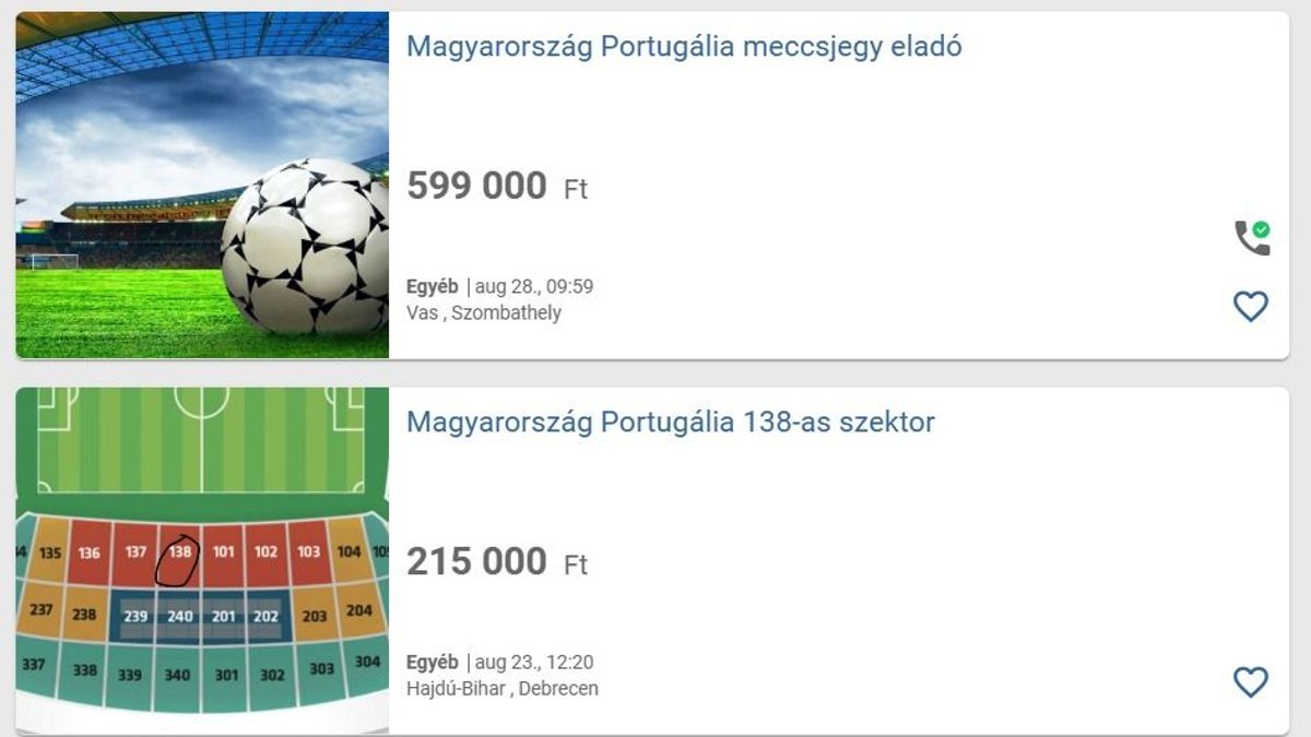 Feketepiaci őrület: milliós jegyárak a Magyarország–Portugália-meccsre – lehet rá megoldás, mutatjuk, mi az 