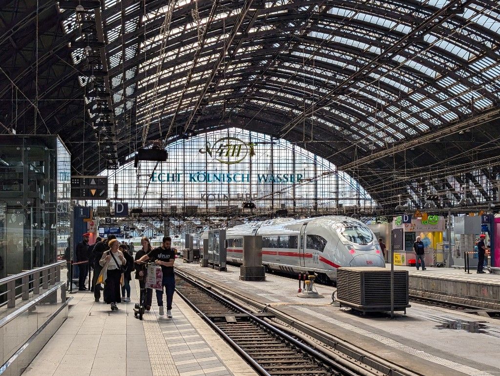 ICE Train At Cologne Central Station