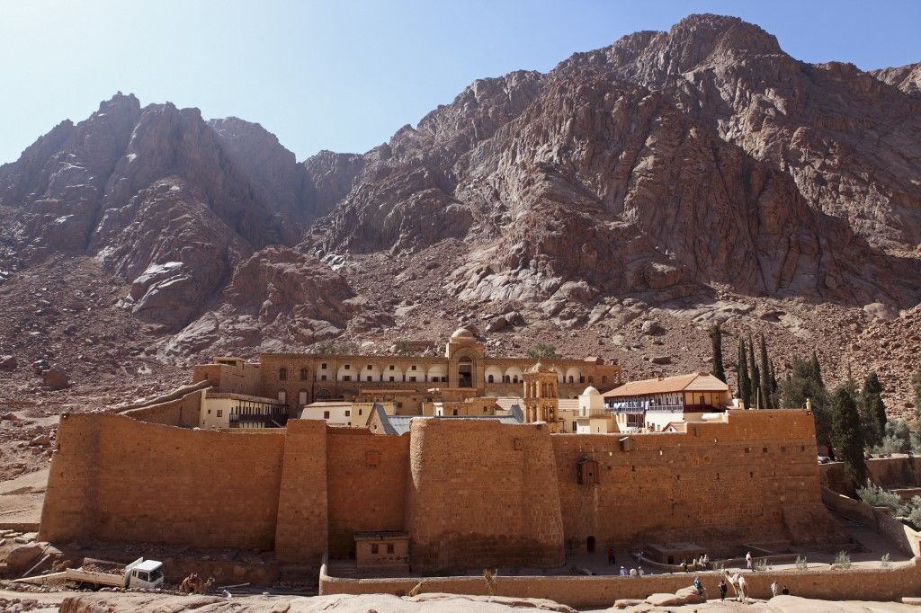 egyiptom The world's oldest Christian monastery stands under Mount Sinai, St Catherine's Monastery, Sinai Peninsula, Egypt