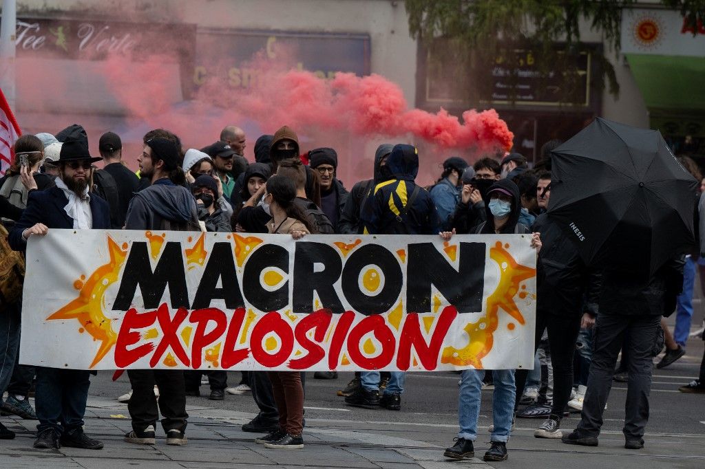 Macron bevallotta ki a felelős a háborúért, de már enélkül is ellene tüntettek