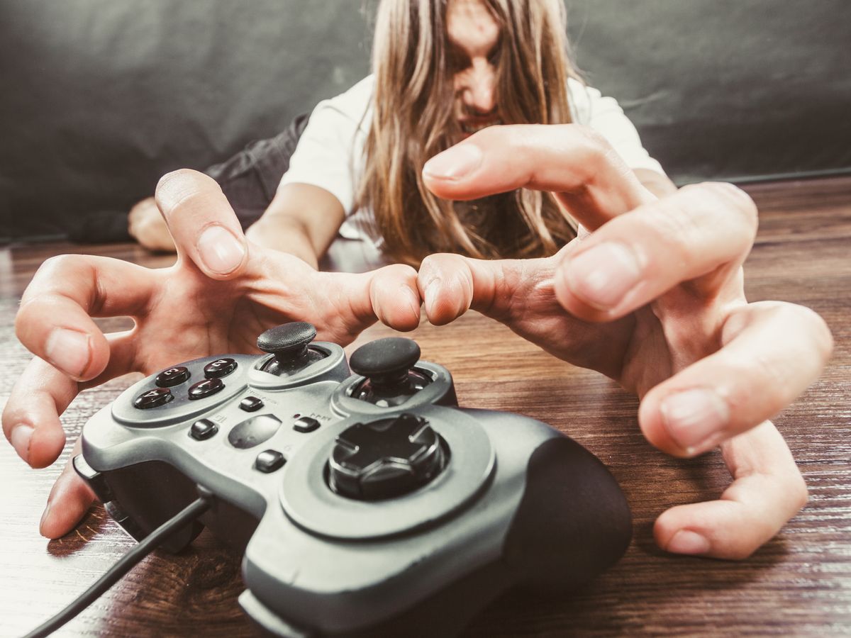 Addiction,And,Dependency,Concept.,Young,Man,With,Pad,Joystick,Playing