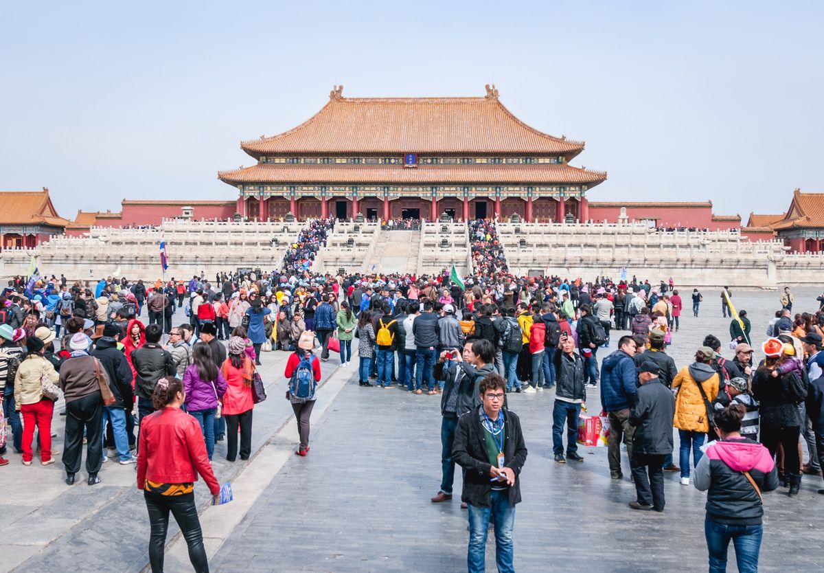 Beijing,,China,–,March,28,,2013:,Chinese,And,Foreign,Tourists