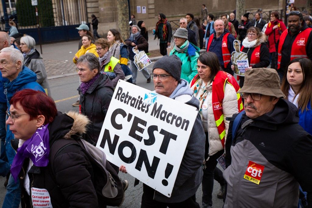 FRANCE - DEMONSTRATION AGAINST THE PENSION REFORM IN PARIS