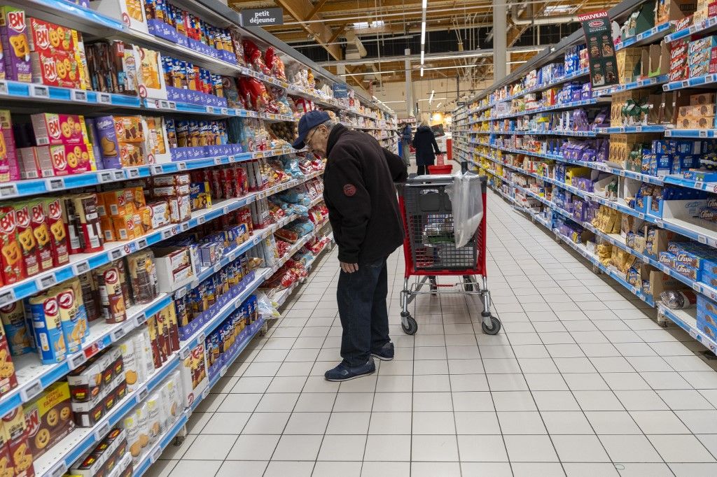 FRANCE - ILLUSTRATION INSIDE A AUCHAN HYPERMARKET IN CALUIRE