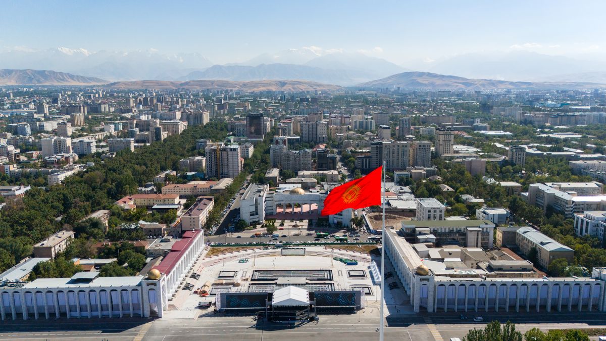 Bishkek,,Kyrgyzstan,-,August,31,,2024:,Aerial,View,Of,Ala-too