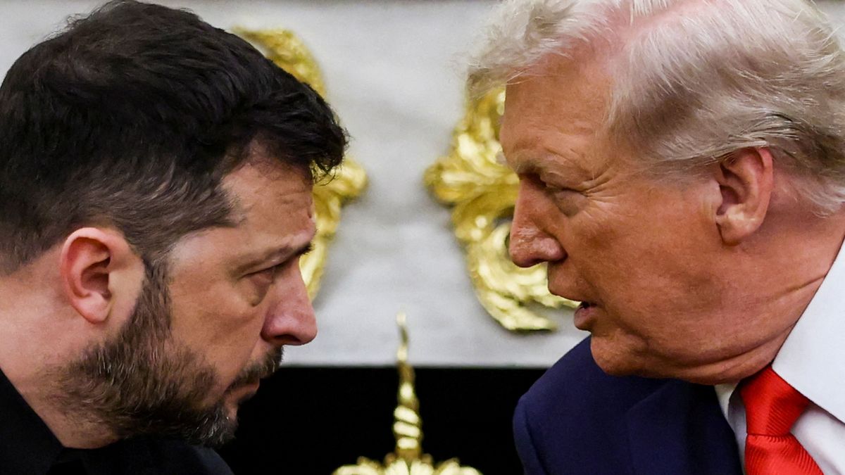 U.S. President Trump meets with Ukrainian President Zelenskiy and European leaders, in Washington, D.C., zelenszkij, 