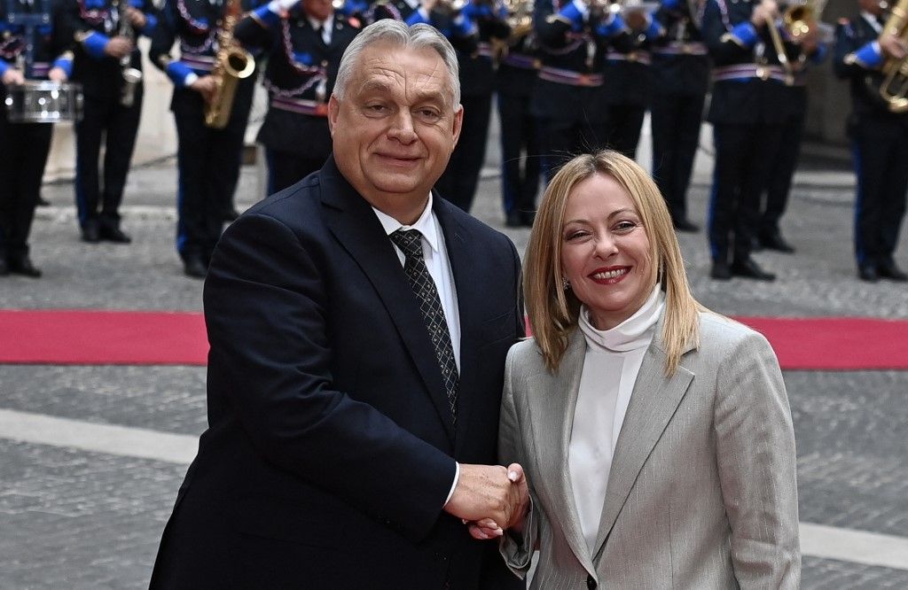 Giorgia Meloni - Viktor Orban meeting in Rome
