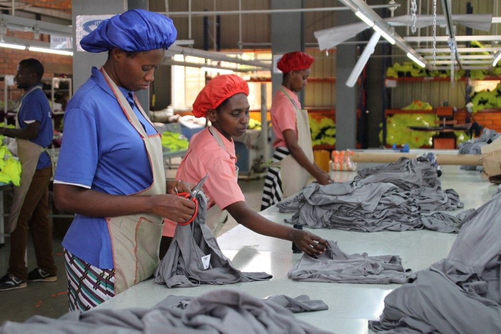 Textile workers in Kigali