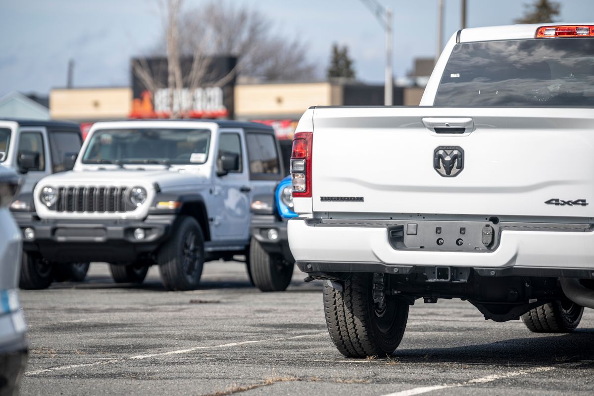 Dodge and Jeep vehicles. Stellantis